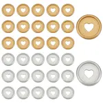 32Pcs 2 Colors ABS Buttons