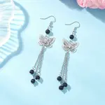 Brass Butterfly Dangle Earrings