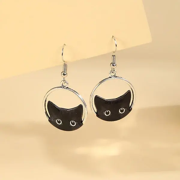 Zinc Alloy Dangle Earrings