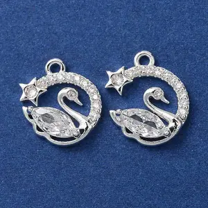 Brass with Cubic Zirconia Pendants