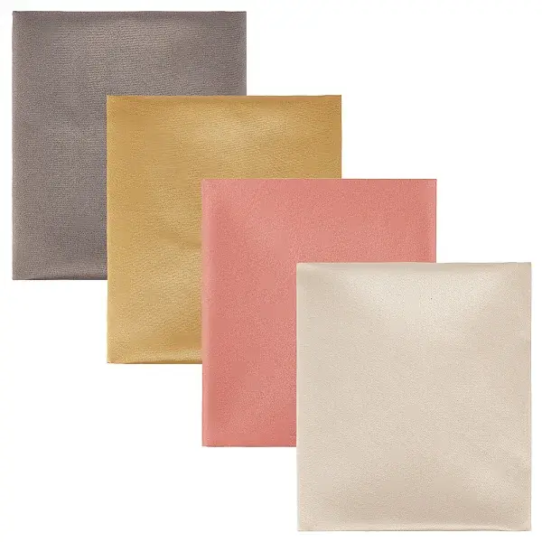 4Pcs 4 Colors Faux Suede Fabric