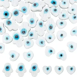 2Strands 2 Style Handmade Evil Eye Lampwork Beads Strands