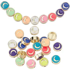 Brass Enamel Beads