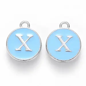 Platinum Plated Alloy Enamel Charms