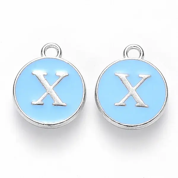 Platinum Plated Alloy Enamel Charms