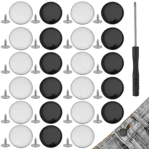 40Sets 2 Colors Alloy Enamel Buttons