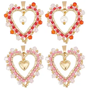 8Pcs 2 Styles Alloy Pendants