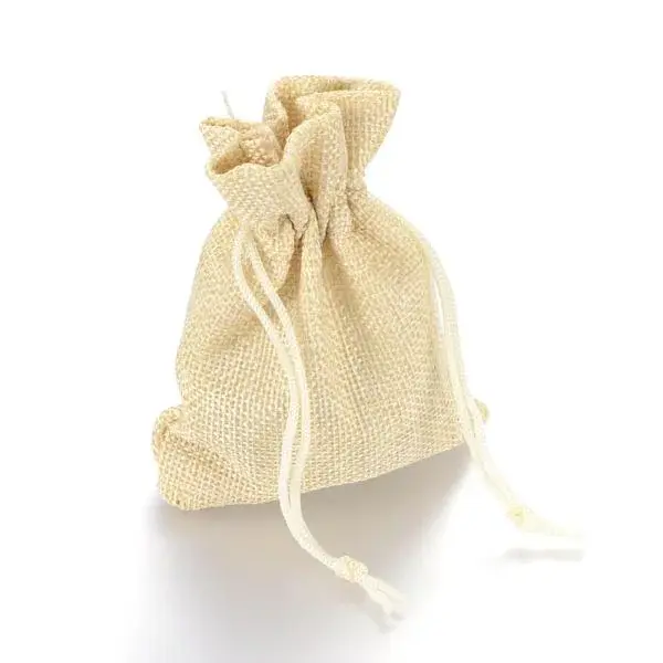 Burlap Packing Pouches Drawstring Bags