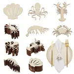 100Pcs 5 Styles Unfinished Wooden Cutouts