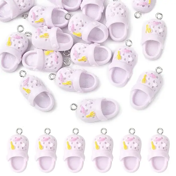 20Pcs Opaque Resin Pendants