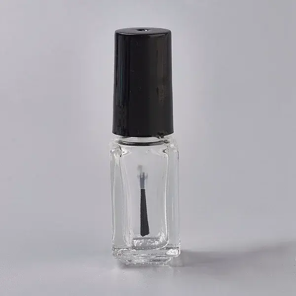 Transparent Glass Nail Polish Empty Bottle