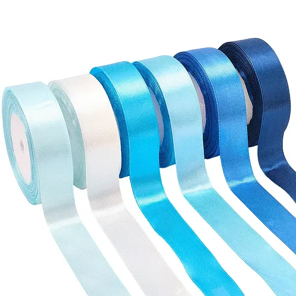 6 Rolls 6 Colors Polyester Ribbon