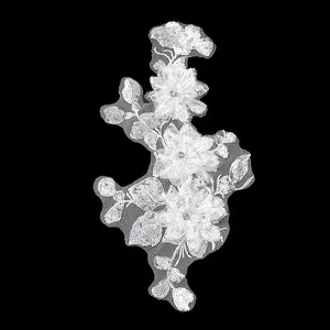 3D Flower Polyester Embroidery Sew on Appliques