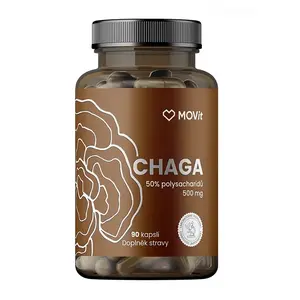 MOVIT Chaga 50 % polysacharidů 500 mg 90 kapslí