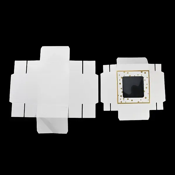 Gold Stamping Polka Dot Cardboard Gift Package Boxes