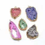 Natural Druzy Agate Links connectors