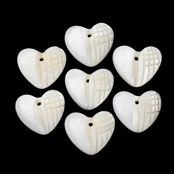 Natural Freshwater Shell Carved Pendants