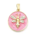 Brass Micro Pave Cubic Zirconia Pendants