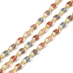 Brass Enamel Curb Chains