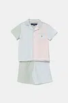 Dětské bavlněné pyžamo Polo Ralph Lauren modrá barva, 9P0221