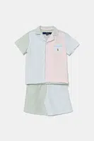 Dětské bavlněné pyžamo Polo Ralph Lauren modrá barva, 9P0221