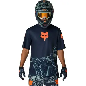 Fox RANGER SS IMG PRINT Pánský cyklo dres, tmavě modrá, velikost
