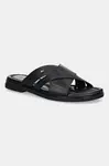 Kožené pantofle Tommy Hilfiger PREMIUM TH CC LTH SANDAL