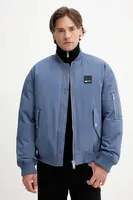 Bomber bunda Karl Lagerfeld Jeans modrá barva, zimní, A3M15038