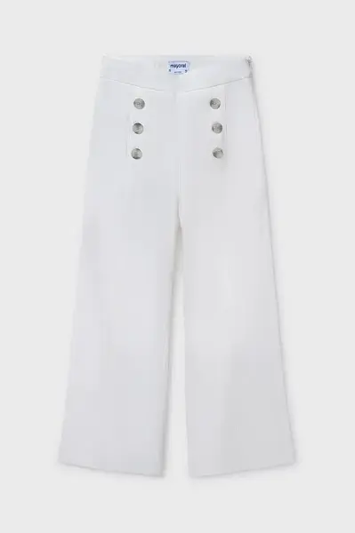 Dětské kalhoty Mayoral béžová barva, hladké, 6534