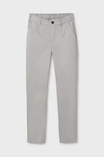 Dětské bavlněné kalhoty Mayoral slim béžová barva, hladké, 6523