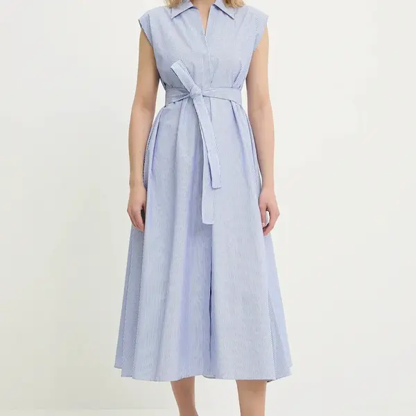 Šaty Answear.LAB modrá barva, midi