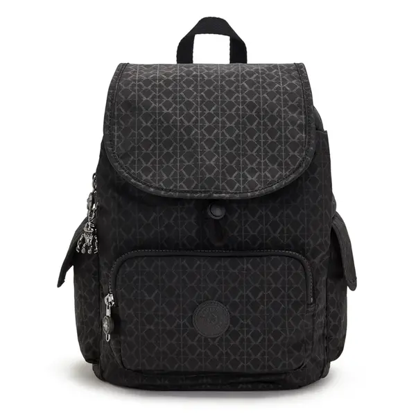KIPLING Batoh 'City Pack'  tmavohnedá / šedobiela
