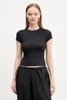 Tričko Hollister Co. černá barva, KI339-5043