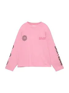 Pull&Bear Oversize tričko  tmavohnedá / ružová / svetloružová / čierna