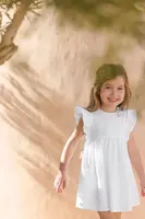 Dětské bavlněné šaty Tartine et Chocolat bílá barva, mini, CA30081