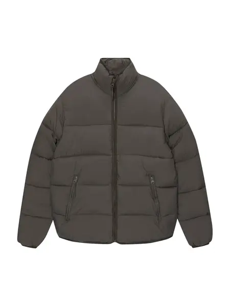 Pull&Bear Prechodná bunda  tmavosivá