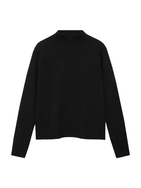 MANGO Sveter 'CHIMNEY'  čierna