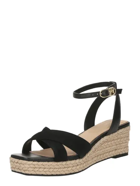 TOMMY HILFIGER Remienkové sandále  čierna