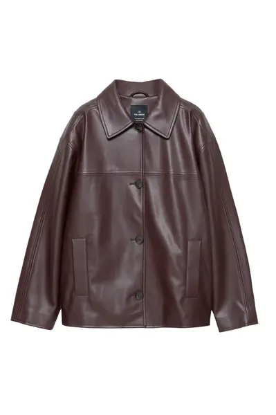 Pull&Bear Prechodná bunda  burgundská