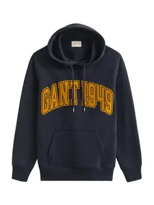 GANT Mikina  tmavomodrá / šafránová