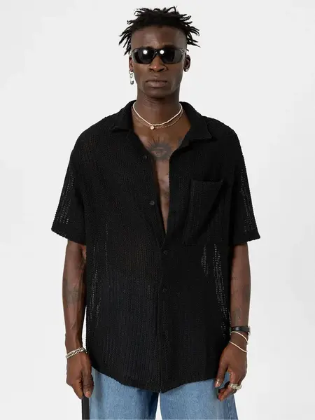 VAMOS CLO Košeľa  čierna