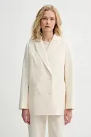 Bavlněné sako A.P.C. veste lucy béžová barva, COHFU.F03212