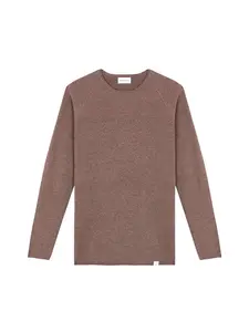 NOWADAYS Sveter 'Honeycomb'  hnedá