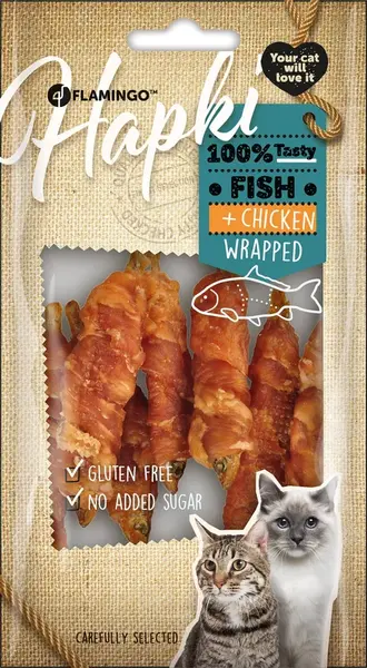 Flamingo Hapki sušený snack - ryba, kuře 50 g