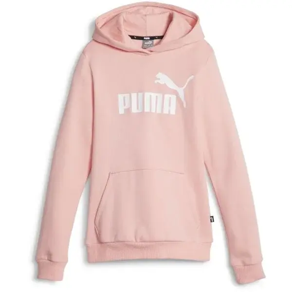 Puma ESS LOGO HOODIE FL G Dievčenská mikina, ružová, veľkosť