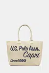 Bavlněná taška U.S. Polo Assn. Pool béžová barva, BEU2P8697WCO