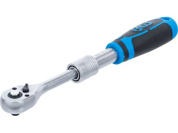 BGS Technic BGS 25120 Přepínací ráčna 1/4" výsuvná 190 ÷ 225 mm