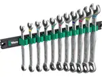 Wera 020014 Očkoploché ráčnové klíče 8 ÷ 19 mm 6000 Joker 1 na magnetické liště, 9630 (Sad