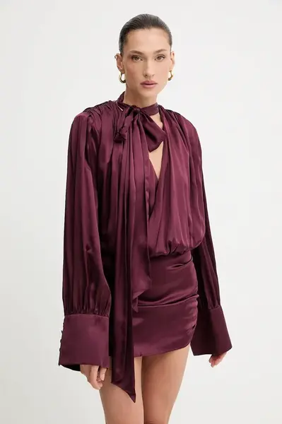 Hedvábné šaty Rotate