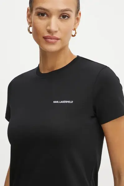 Bavlněné tričko Karl Lagerfeld ESSENTIAL